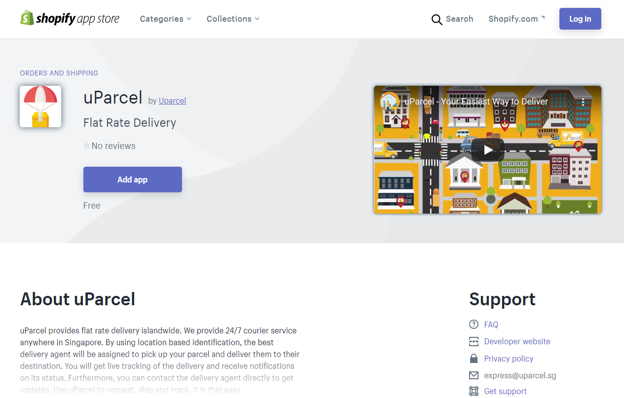 uParcel Shopify App